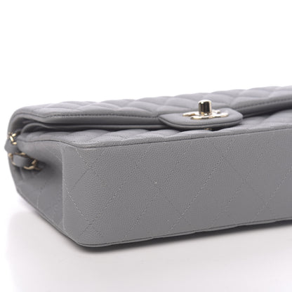 Chanel Caviar Quilted Small Double Flap Grey 8 of 11
