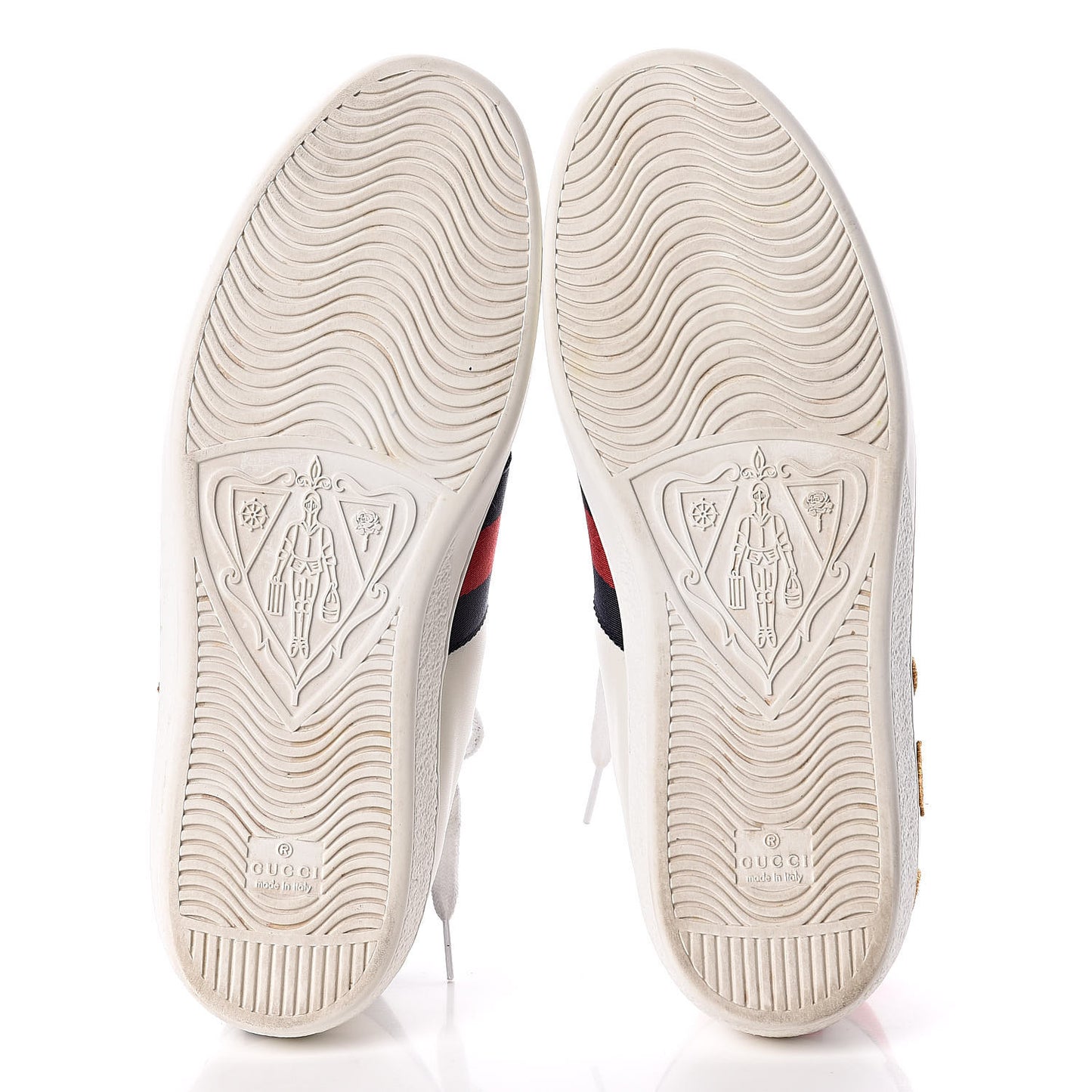 Calfskin Nappa Web LOVED Embroidered Mens Ace Sneakers 10 White Red Flame Notte