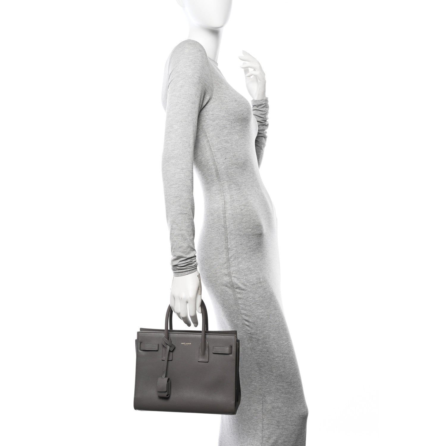 Saint Laurent Calfskin Baby Sac De Jour Fog 2 of 12