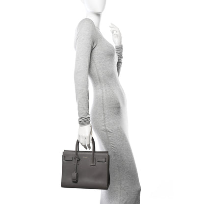 Saint Laurent Calfskin Baby Sac De Jour Fog 2 of 12