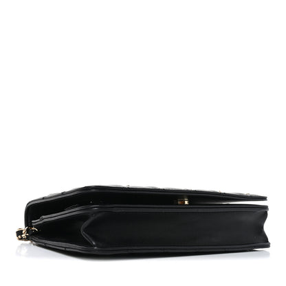 Chanel Lambskin Quilted All About Chanel Charm Wallet On Chain WOC Black 4 of 11