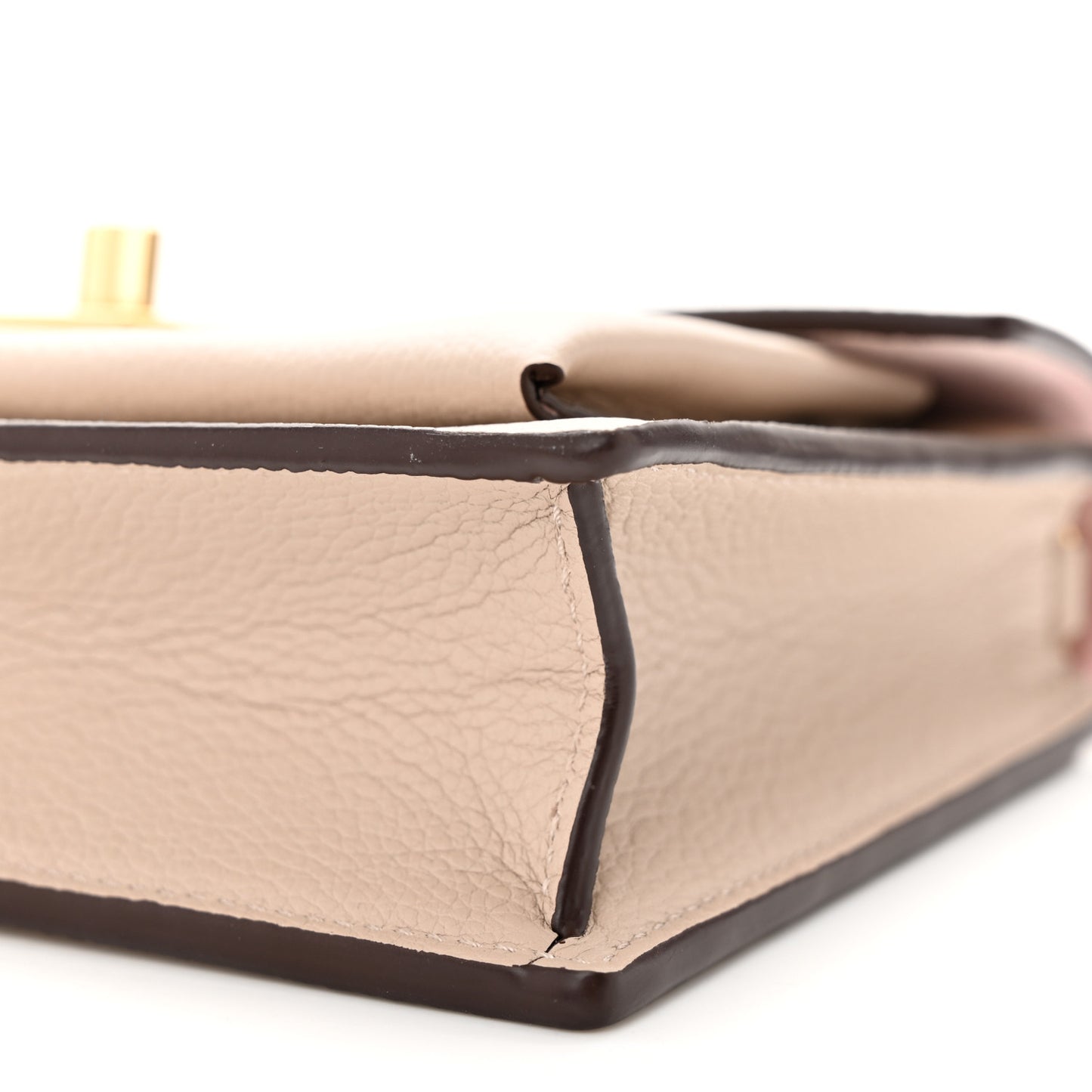 Soft Calfskin My Lockme Chain Pochette Greige
