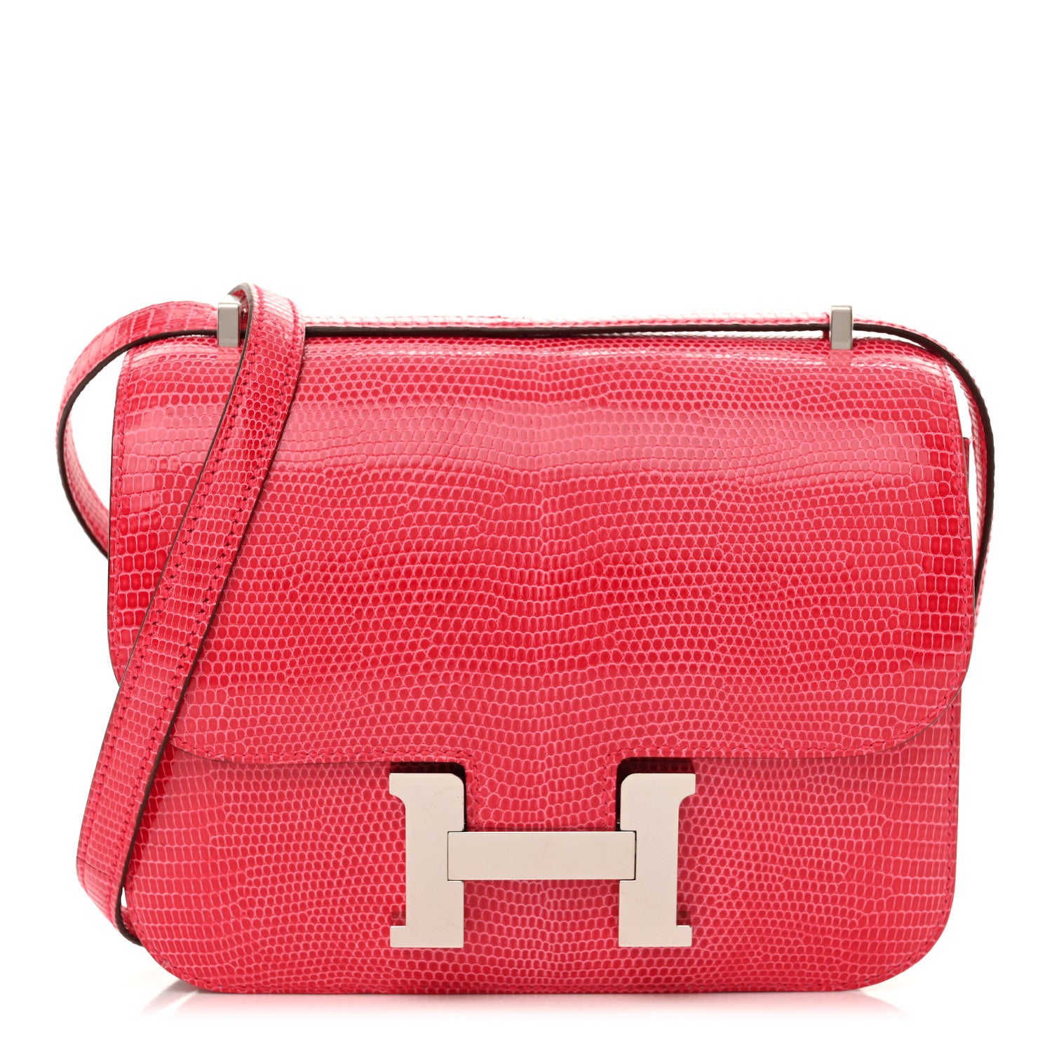 Hermes Lizard Constance 18 Rose Extreme 1 of 11