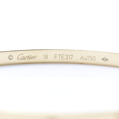 Cartier 18K Yellow Gold Small LOVE Bracelet 18 4 of 5