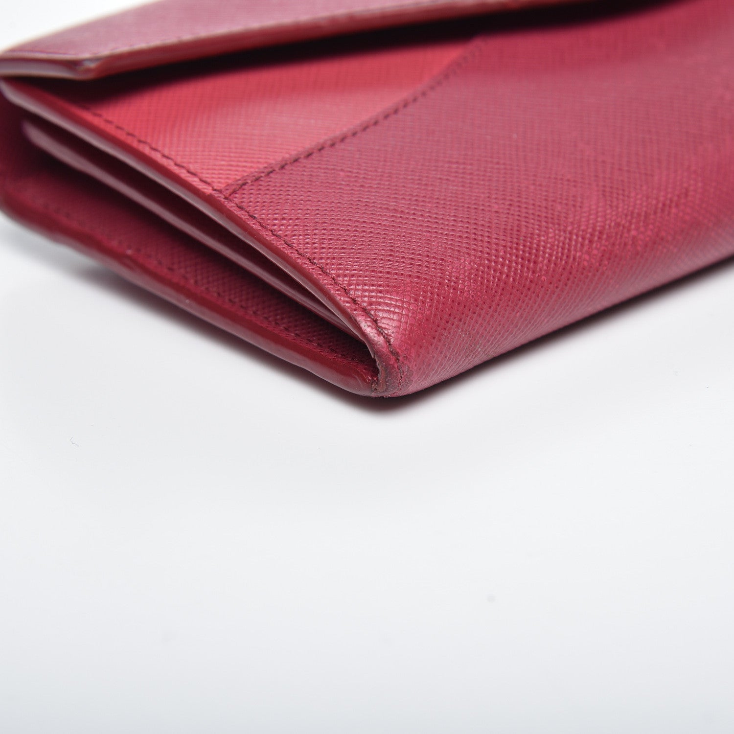 Prada Saffiano Continental Wallet Ibisco Peonia 5 of 15