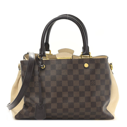 Louis Vuitton Damier Ebene Cuir Taurillon Brittany Creme 1 of 8