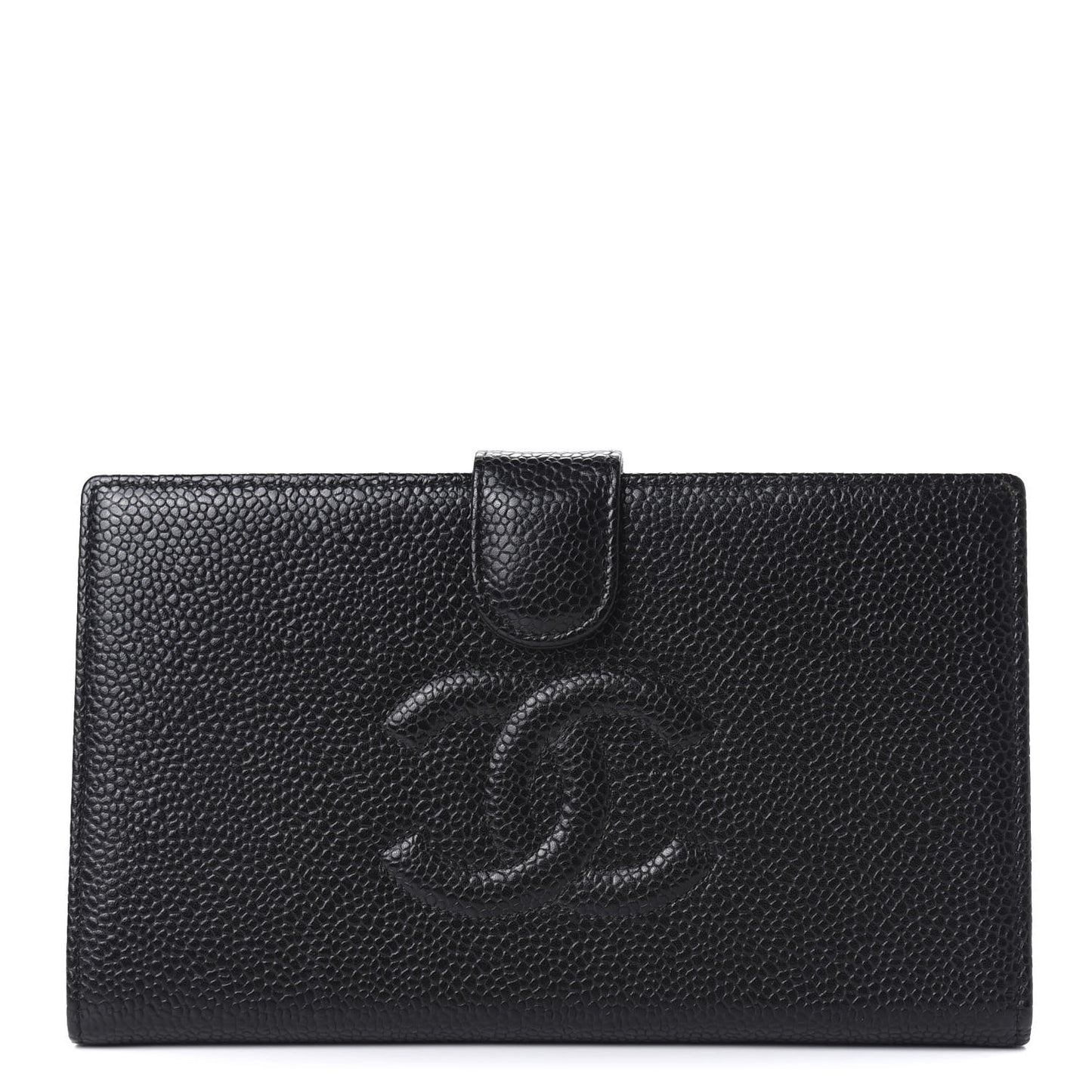 Caviar Timeless CC French Wallet Black