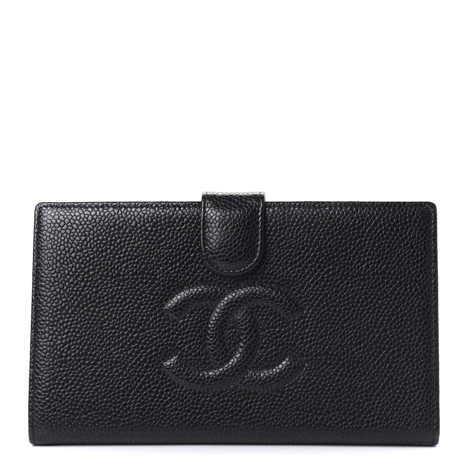 Chanel Caviar Timeless CC French Wallet Black 1 of 10