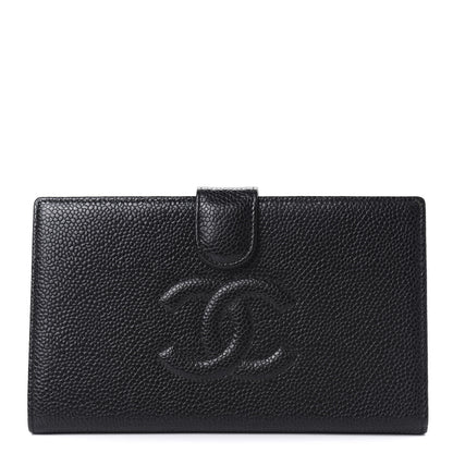 Chanel Caviar Timeless CC French Wallet Black 1 of 10