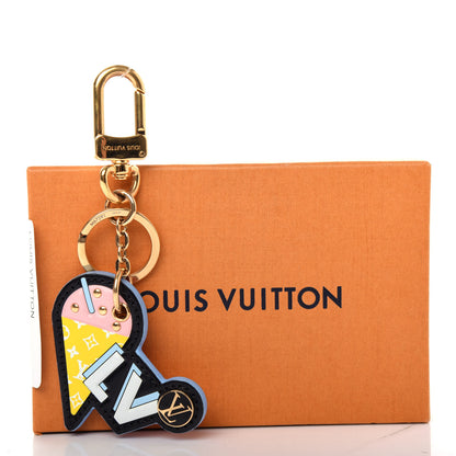 Louis Vuitton Calfskin Monogram Summer Feel Bag Charm Key Holder 5 of 5