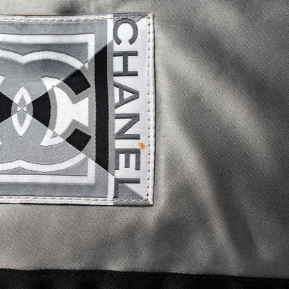 Chanel Metallic Nylon Sport CC Messenger Dark Silver 14 of 19