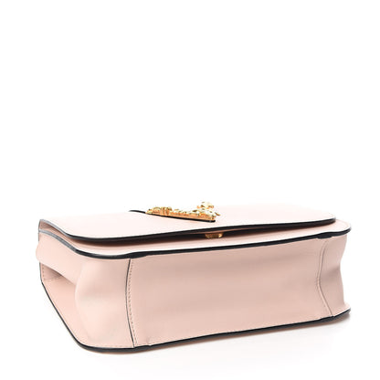 Versace Vitello Barocco Virtus Top Handle Shoulder Bag Pink 4 of 9