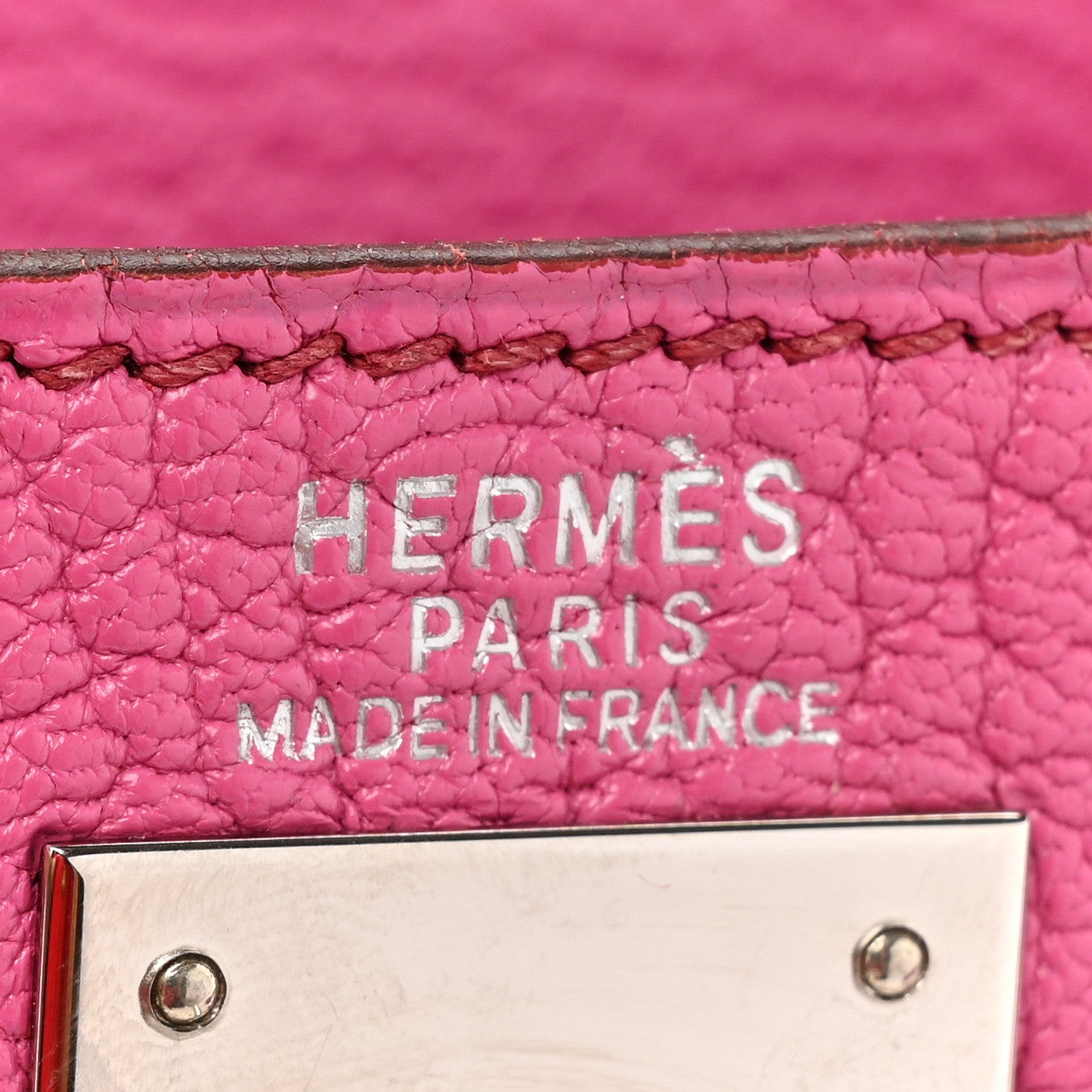 Hermes Chevre de Coromandel Kelly Retourne 32 Fuchsia 5 of 14