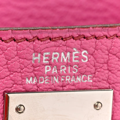 Hermes Chevre de Coromandel Kelly Retourne 32 Fuchsia 5 of 14