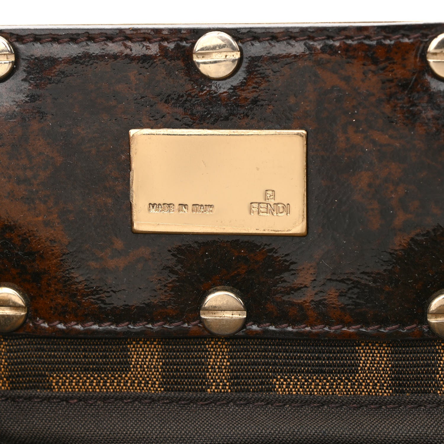 Fendi Zucca Small Mia Tote Tobacco 6 of 12