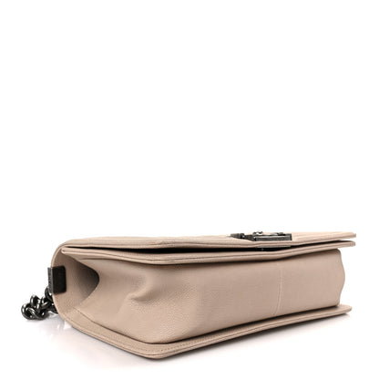 Chanel Caviar Quilted Medium Boy Flap Beige 4 of 10