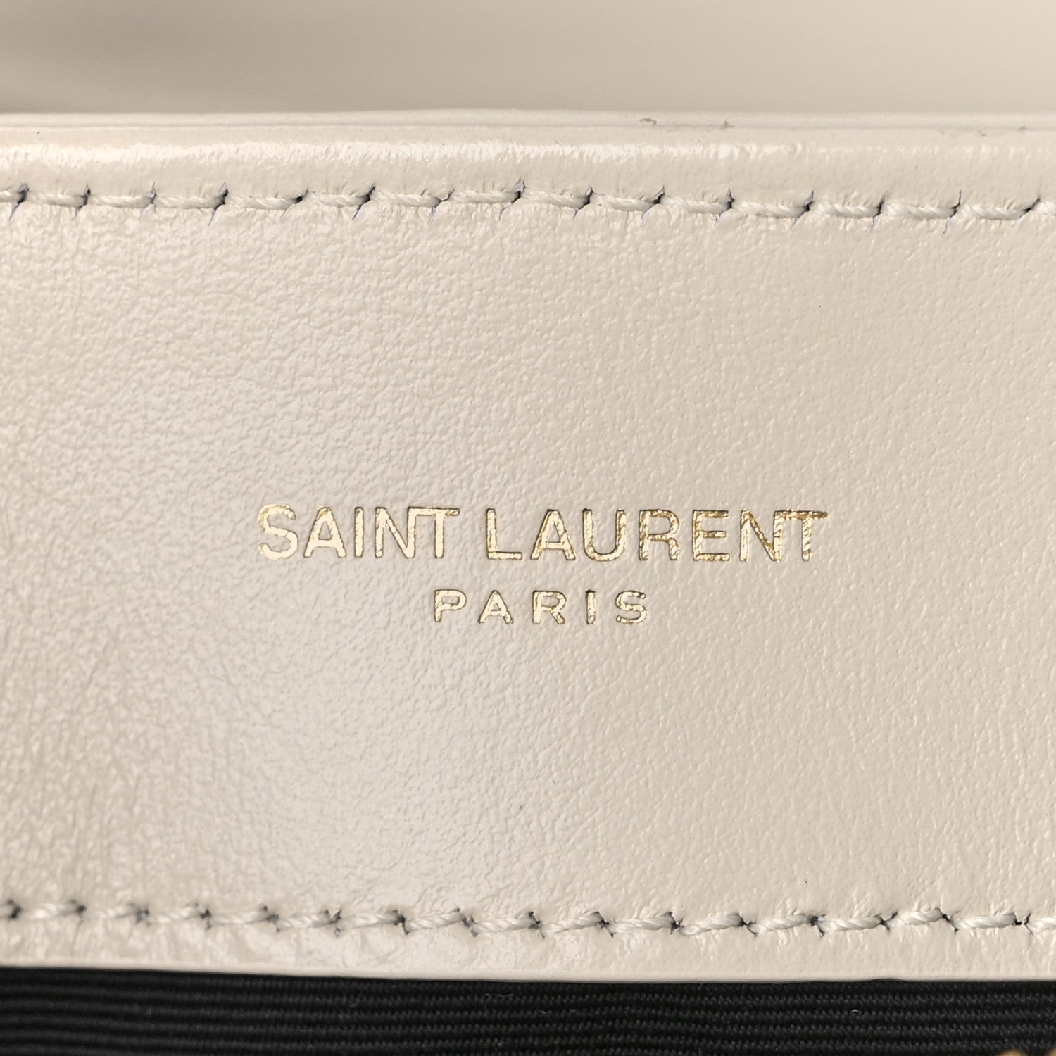 Saint Laurent Calfskin Y Quilted Monogram Small Loulou Chain Satchel Blanc Vintage 5 of 9