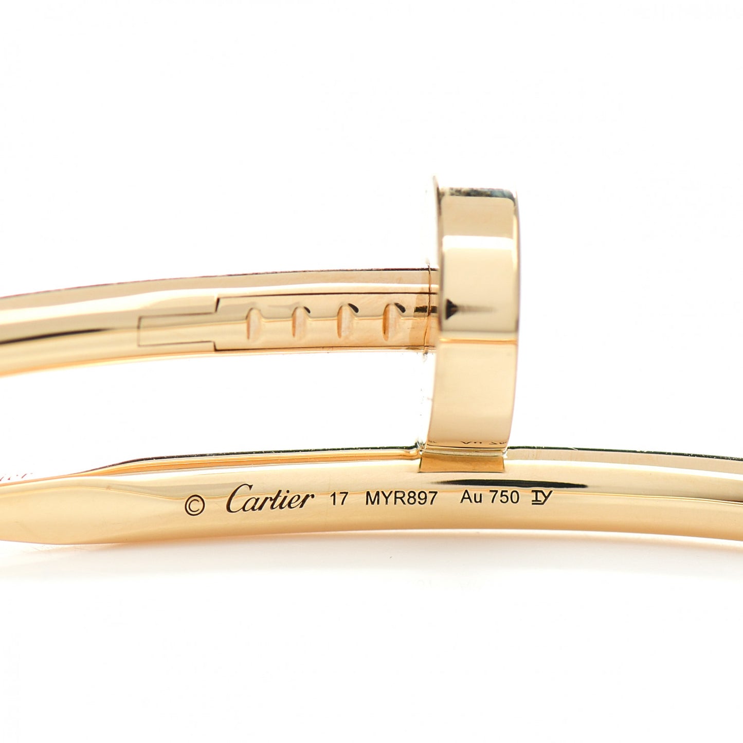 18K Yellow Gold Juste Un Clou Bracelet 17