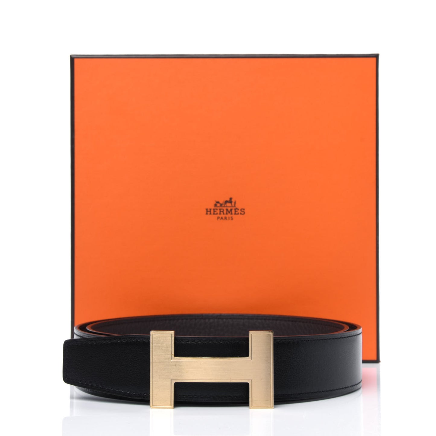 Box Togo 32mm Quizz H Belt 85 Black Chocolate