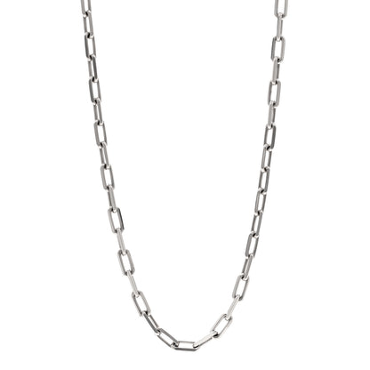 Cartier 18K White Gold Medium Santos De Cartier Link Necklace 1 of 5