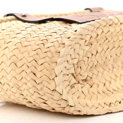 Loewe Raffia Small Basket Tote Bag Natural Tan 9 of 10