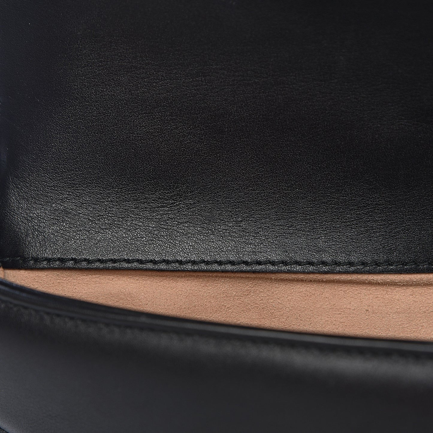 Calfskin Matelasse Pearly GG Marmont Chain Belt Bag Black