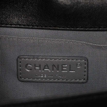 Chanel Lambskin Quilted Medium Boy Flap Black 6 of 7