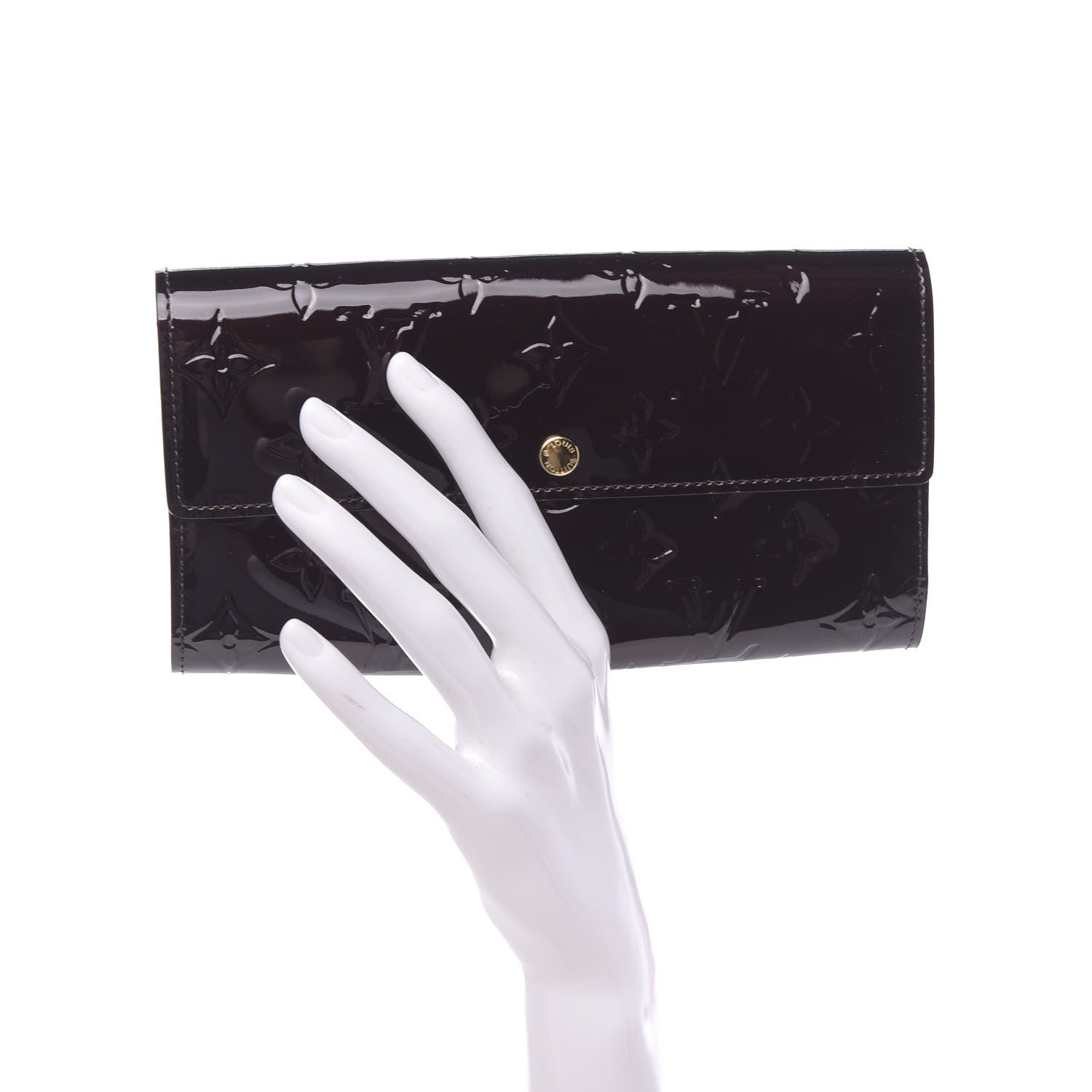 Louis Vuitton Vernis Sarah Wallet Amarante 2 of 7