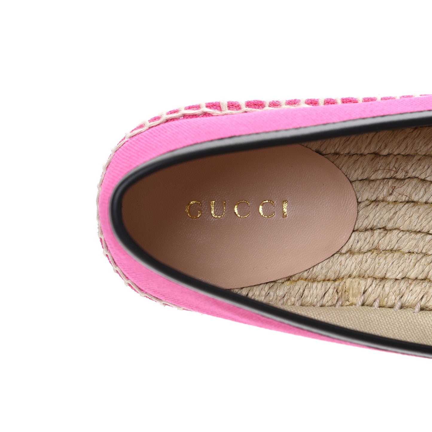 Canvas Logo Espadrilles 36 Cyclamen Rose Black