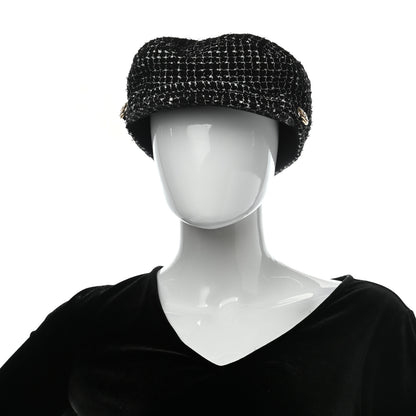 Chanel Tweed Fantasy Cap L Black 2 of 9