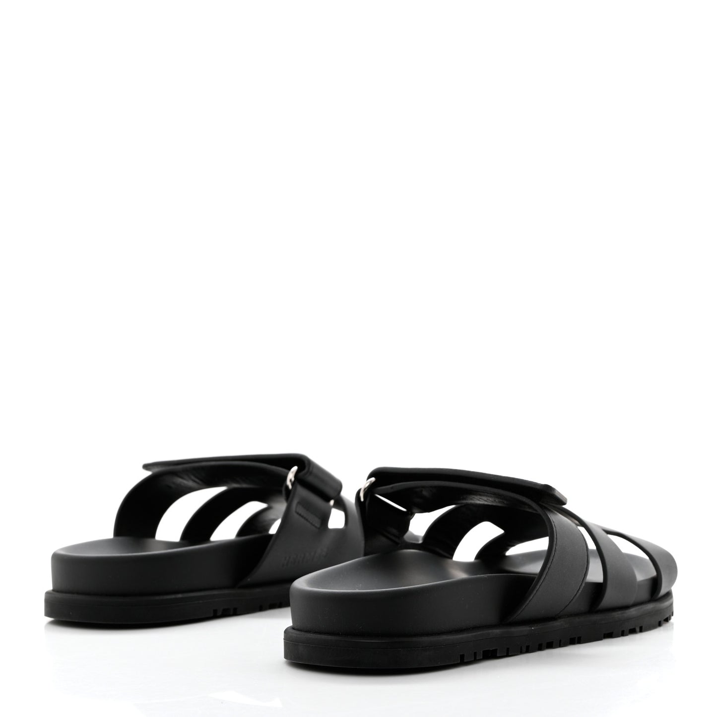 Calfskin Womens Chypre Sandals 36.5 Black