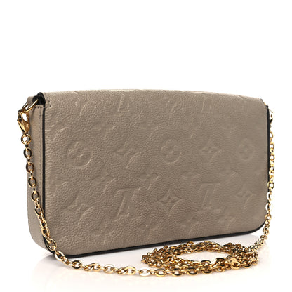 Louis Vuitton Empreinte Pochette Felicie Chain Wallet Tourterelle 4 of 10