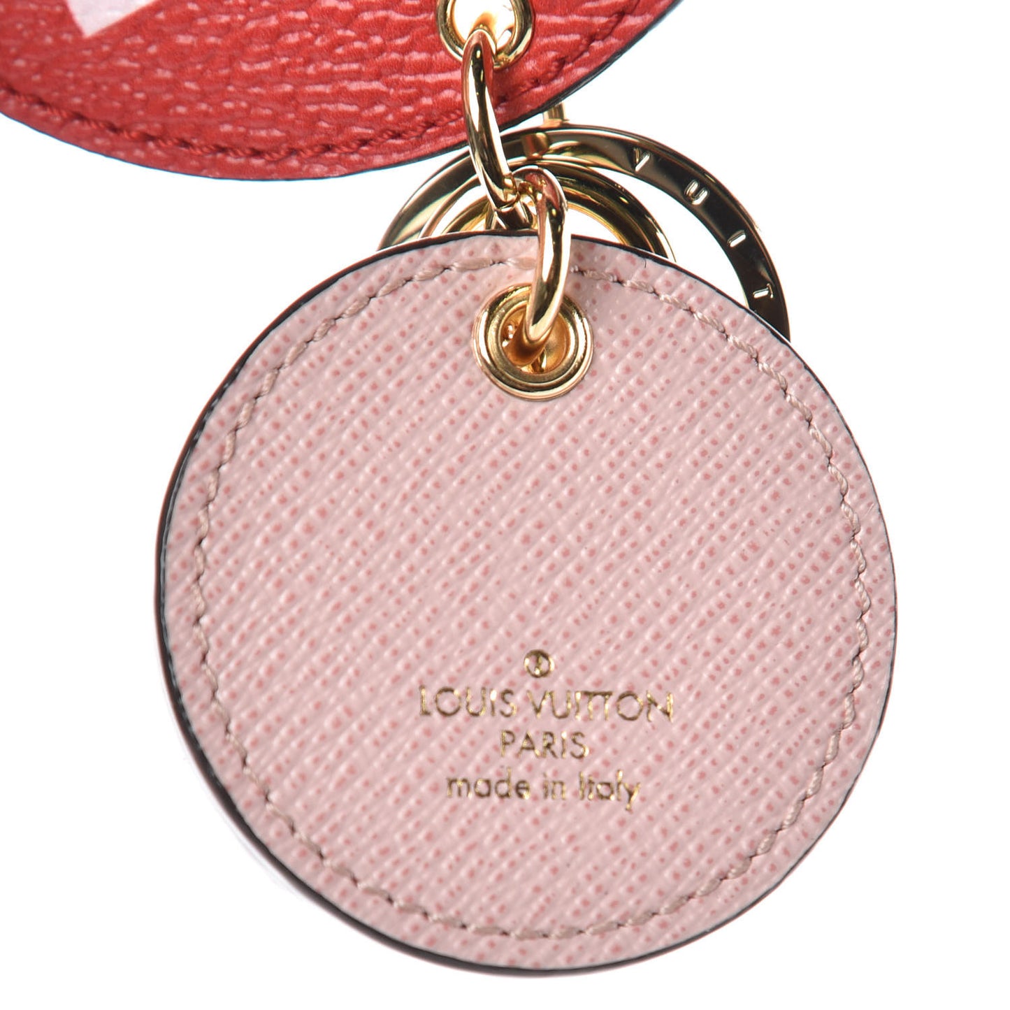 Monogram Giant Bag Charm Key Holder Rouge