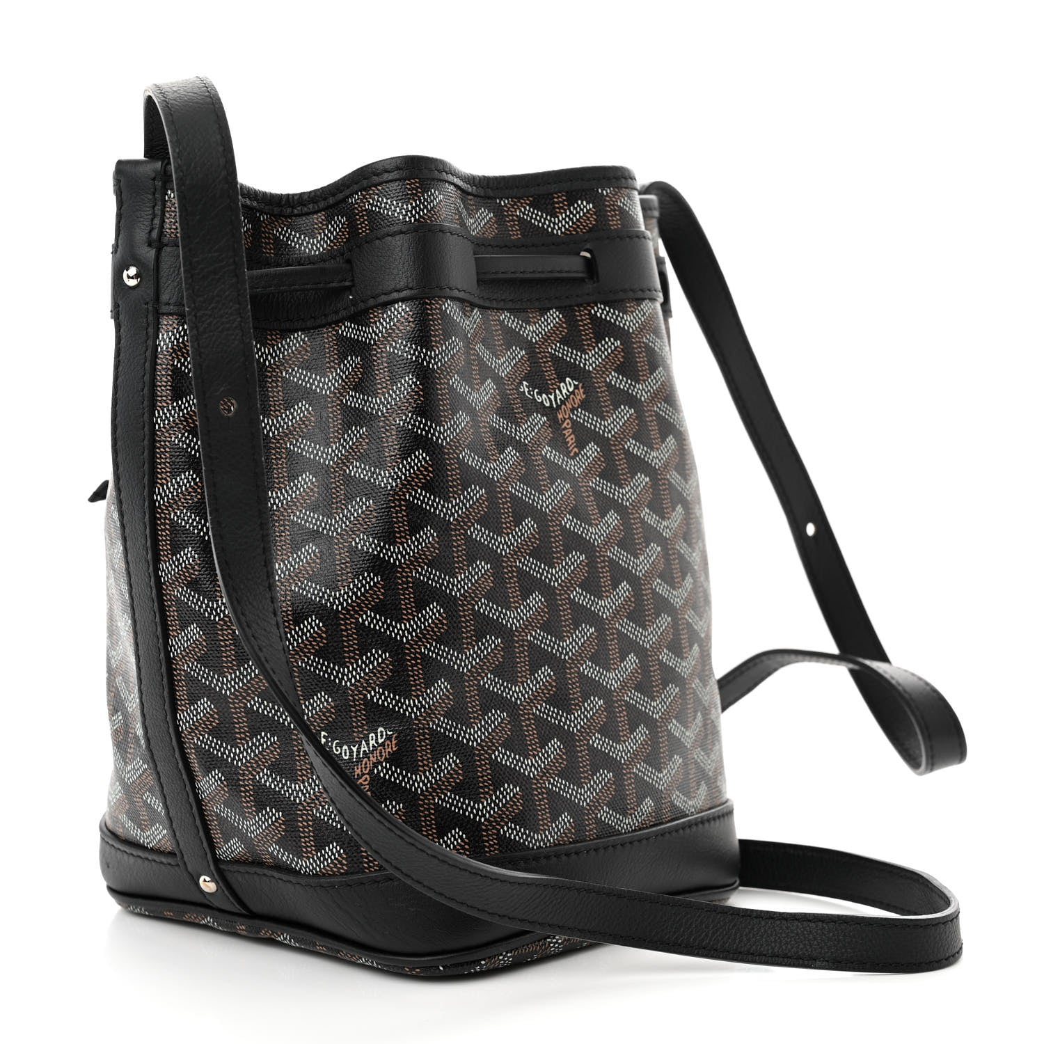 Goyard Goyardine Petit Flot Bucket Bag PM Black 3 of 9