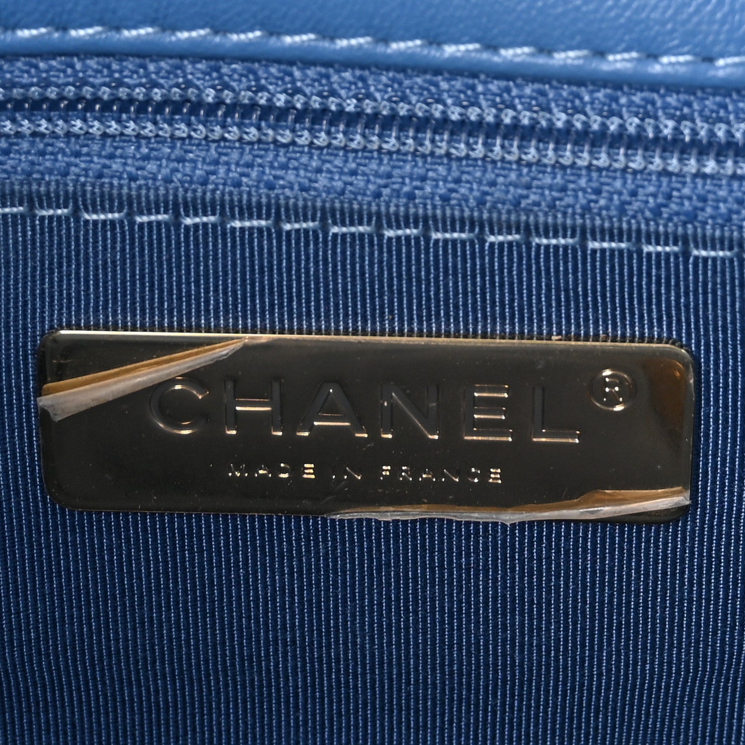 Chanel Lambskin Quilted Medium Chanel 19 Flap Blue 6 of 10