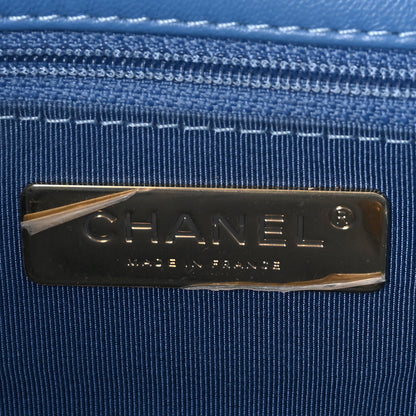 Chanel Lambskin Quilted Medium Chanel 19 Flap Blue 6 of 10