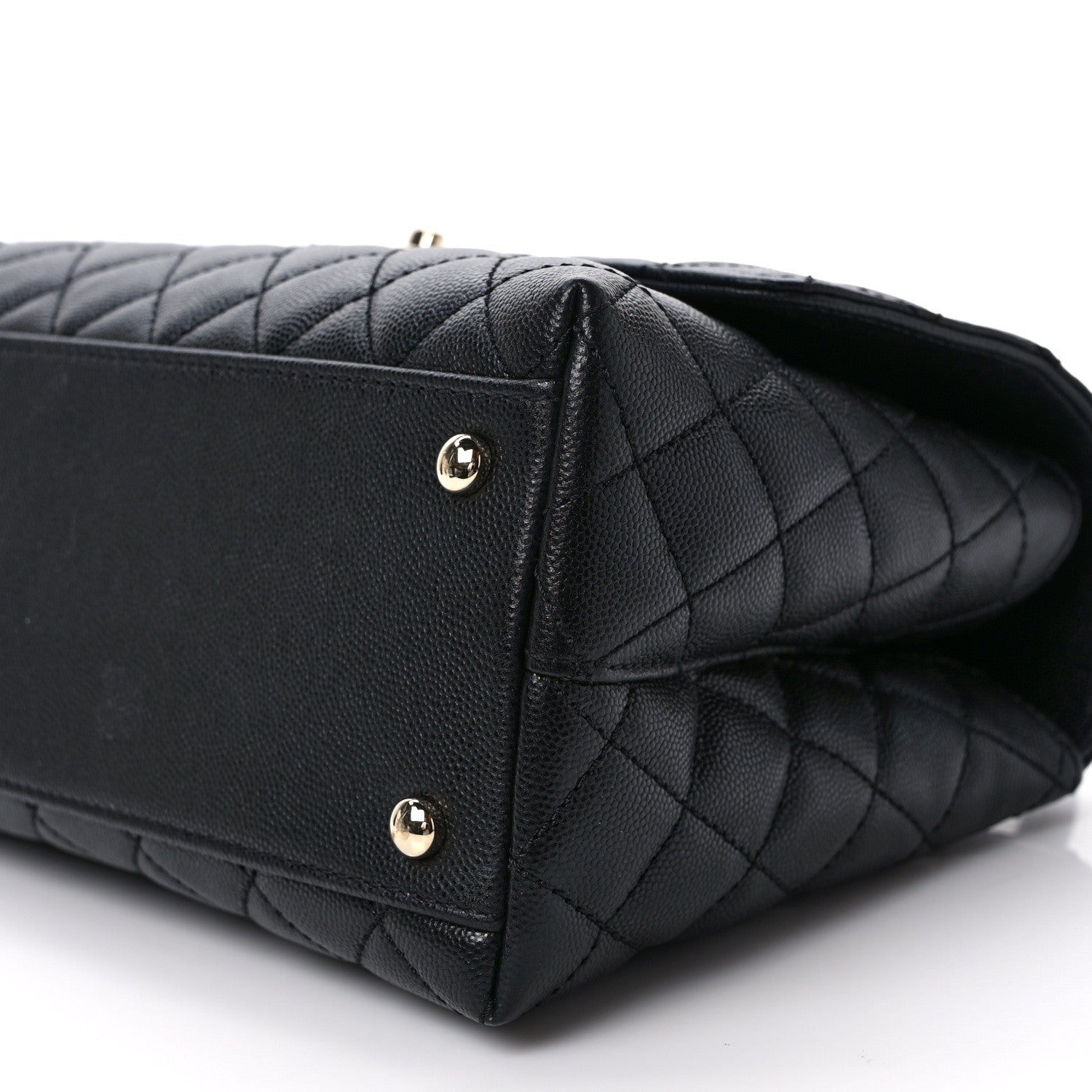 Chanel Caviar Quilted Small Coco Handle Flap Black 9 of 9