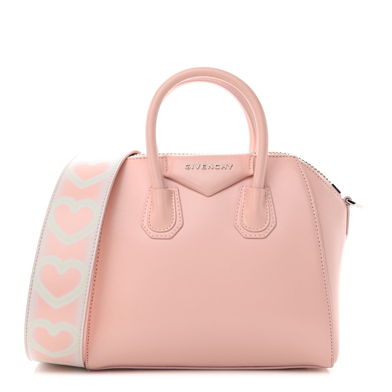 Givenchy Box Calfskin Mini Heart Antigona Top Handle Bag Blush Pink 1 of 12
