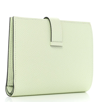 Hermes Epsom Bearn Compact Wallet Vert Fizz 3 of 8