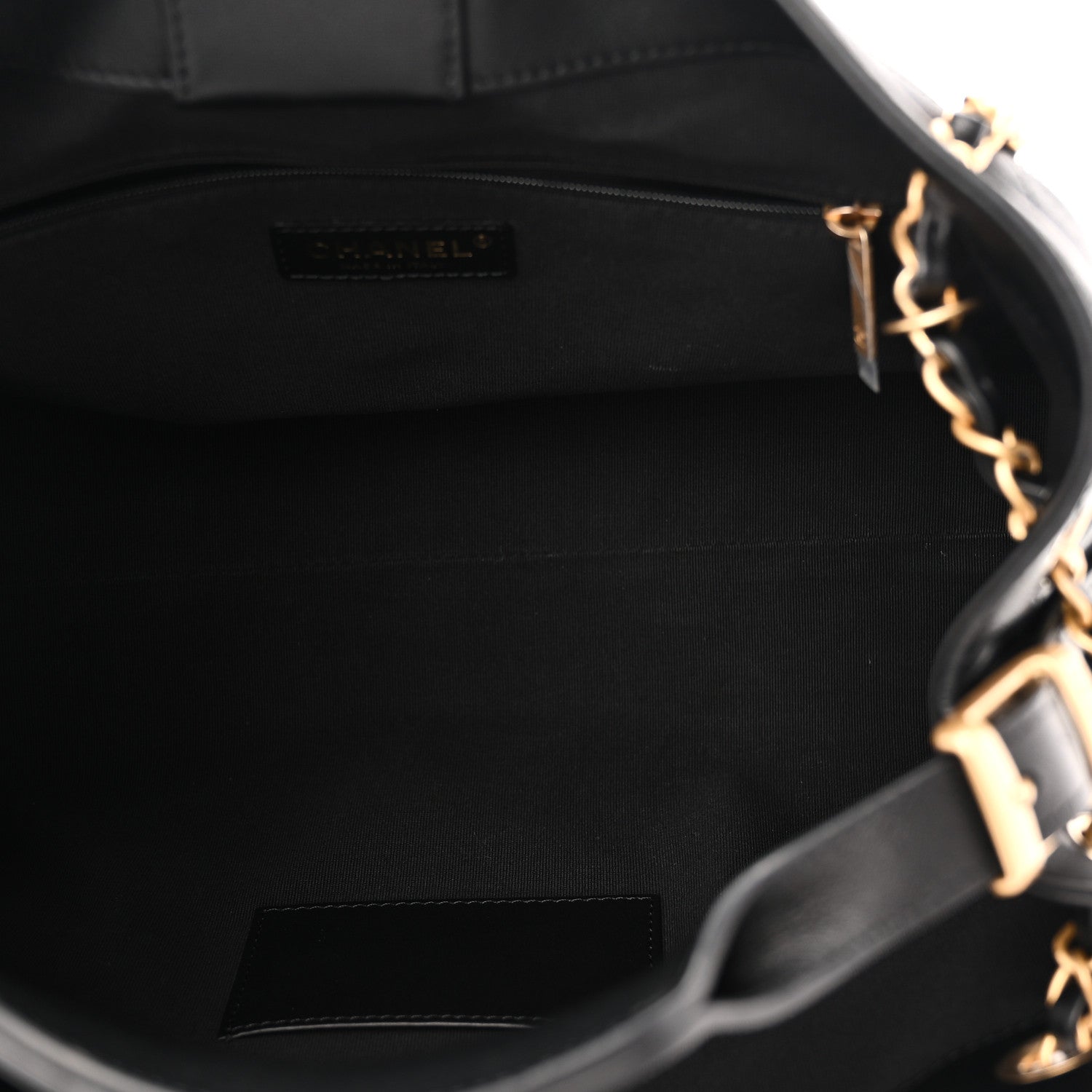 Chanel Calfskin Quilted Small Coco Base Shopping Bag Black 5 of 11