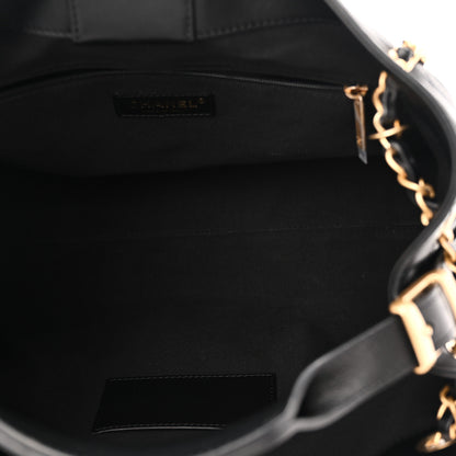 Chanel Calfskin Quilted Small Coco Base Shopping Bag Black 5 of 11