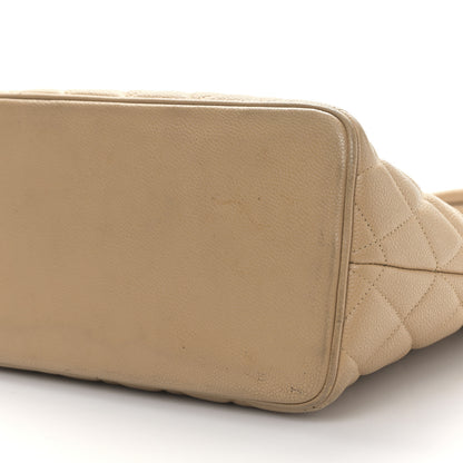 Chanel Caviar Quilted Medallion Tote Beige 9 of 9