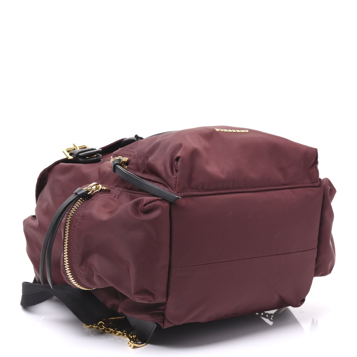 Nylon Medium Rucksack Backpack Burgundy Red