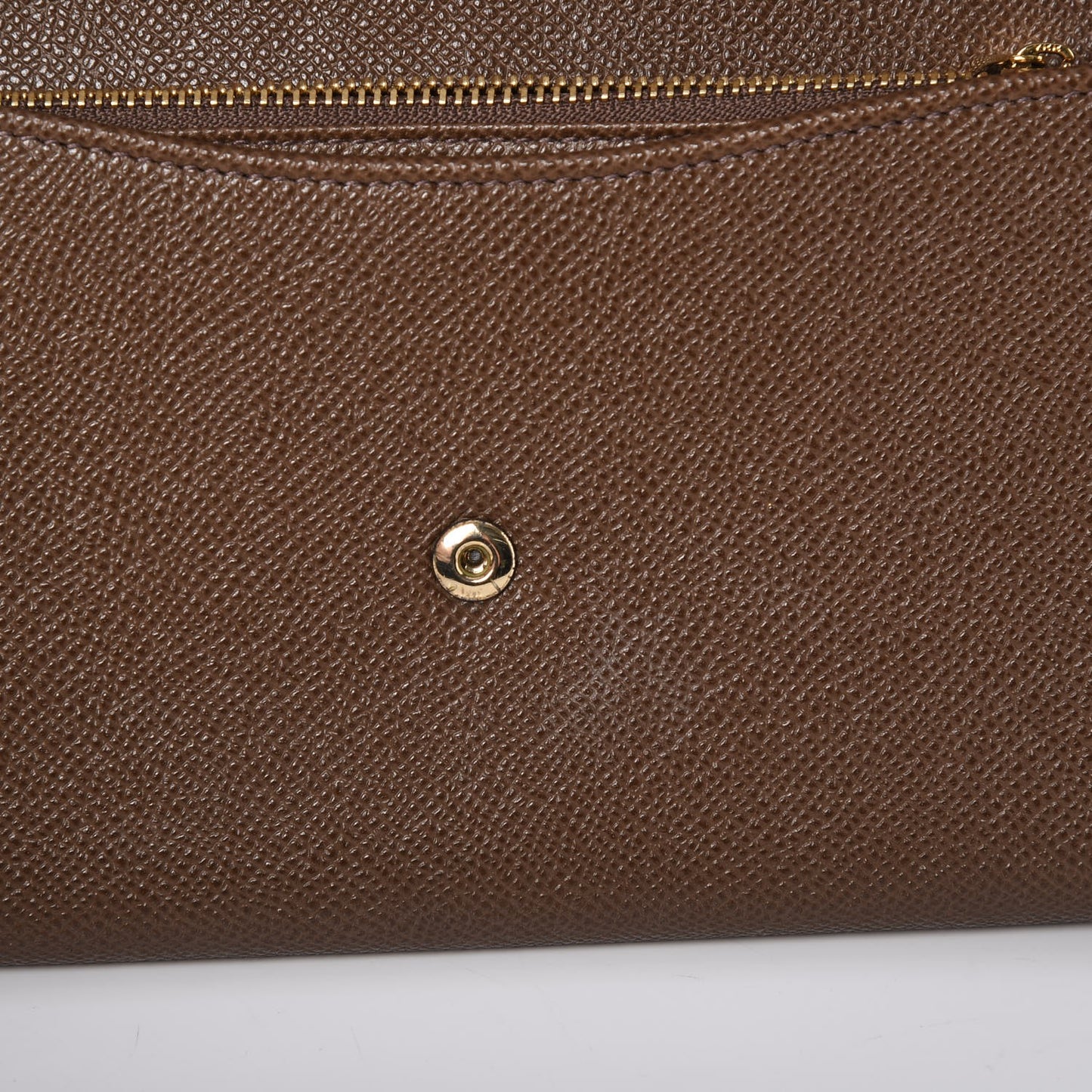 Dauphine Chain Flap Clutch Brown