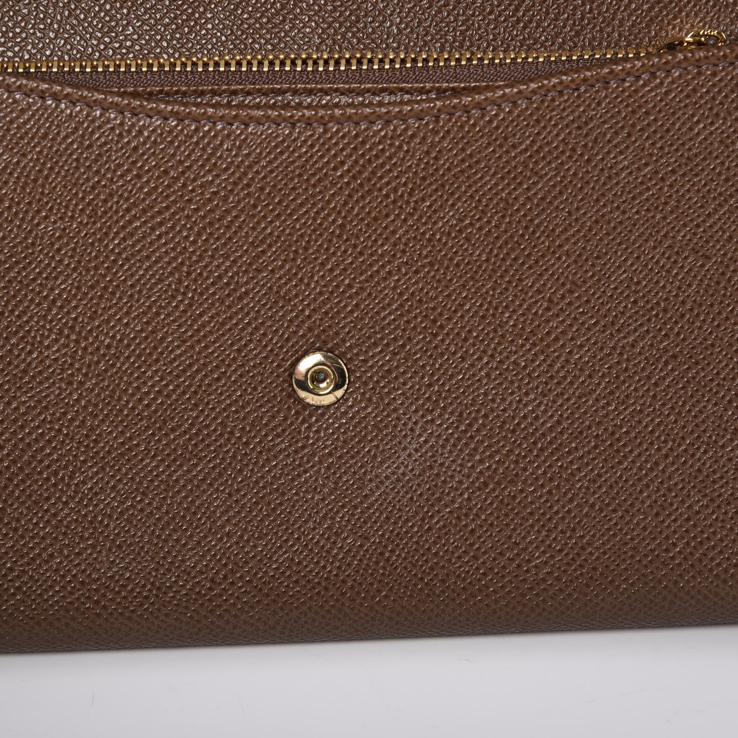 Dolce & Gabbana Dauphine Chain Flap Clutch Brown 8 of 12