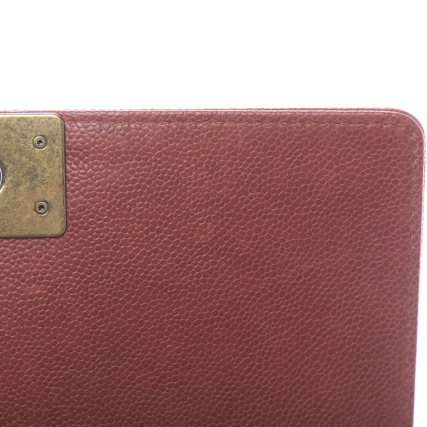 Chanel Caviar Quilted Medium Boy Flap Dark Orange 9 of 13