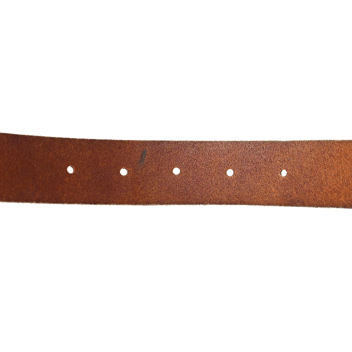 Calfskin Brass Feline Buckle Belt 120 48 Toscano