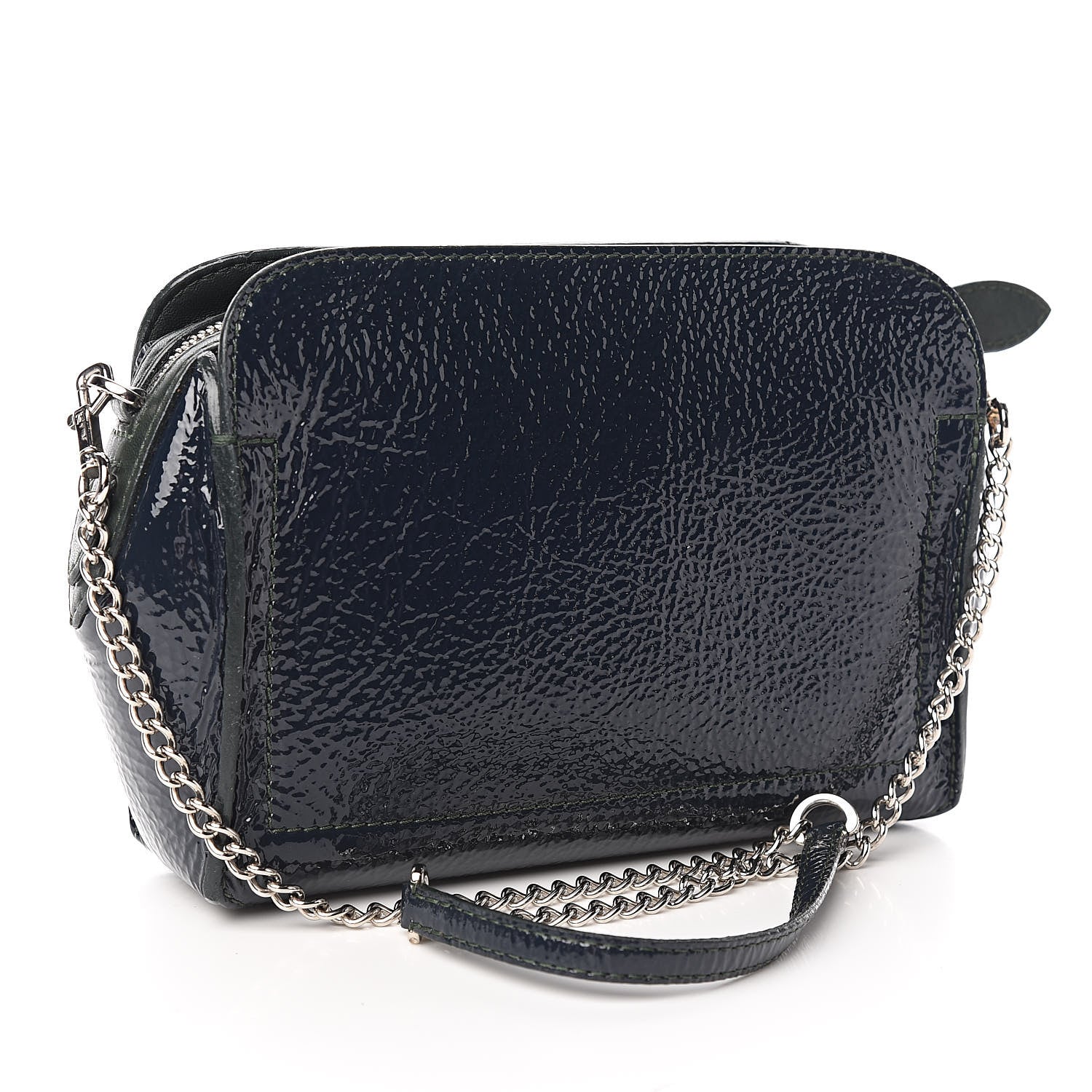 Louis Vuitton Vernis Deerskin Bonded Chain Pochette Marine 3 of 9