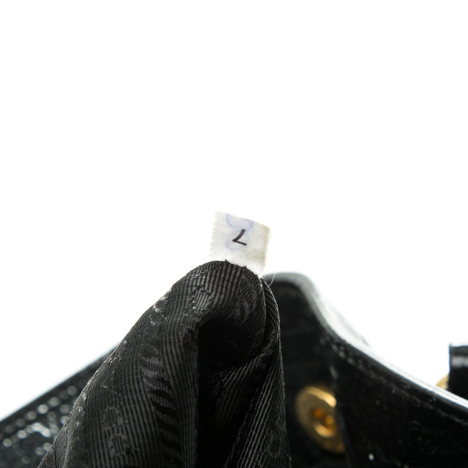 Prada Vernice Naplak Tote Black 7 of 8