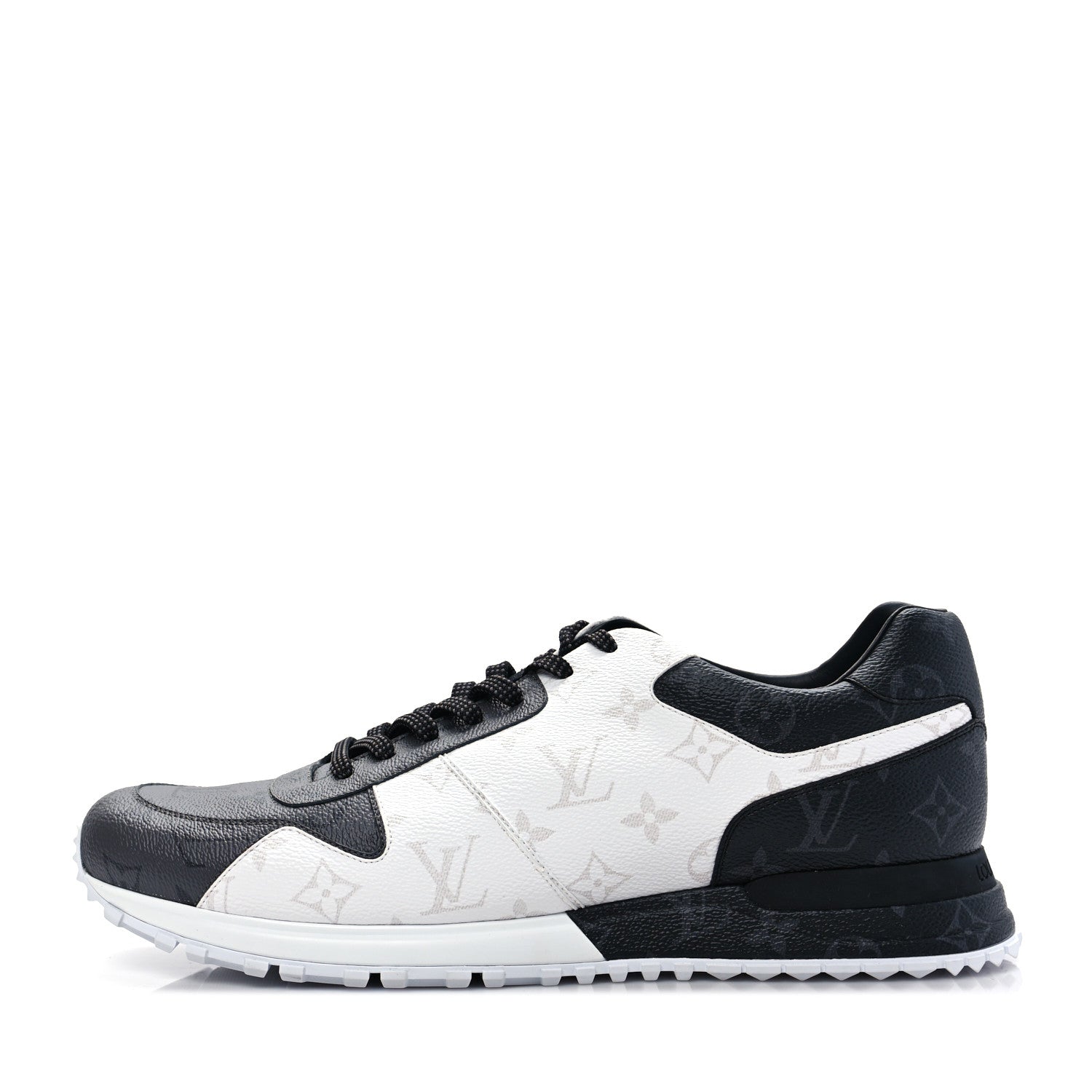 Louis Vuitton Monogram Eclipse Ice Reverse Mens Run Away Sneakers 10.5 1 of 8